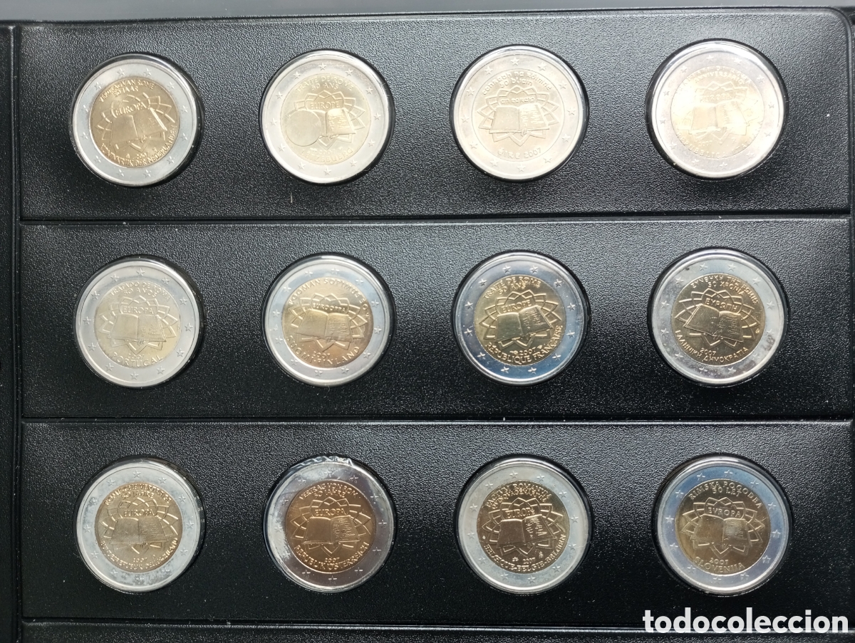 Monedas antiguas de Europa: 12 monedas de 2 euros,tratado de roma