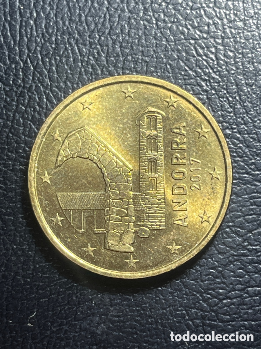 Monedas antiguas de Europa: Moneda 50 centimos Andorra 2017