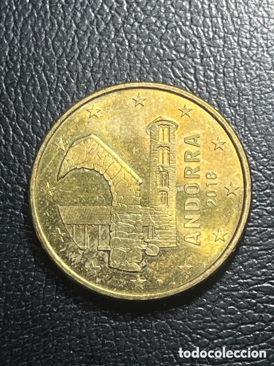 Monedas antiguas de Europa: Moneda 50 centimos Andorra 2018