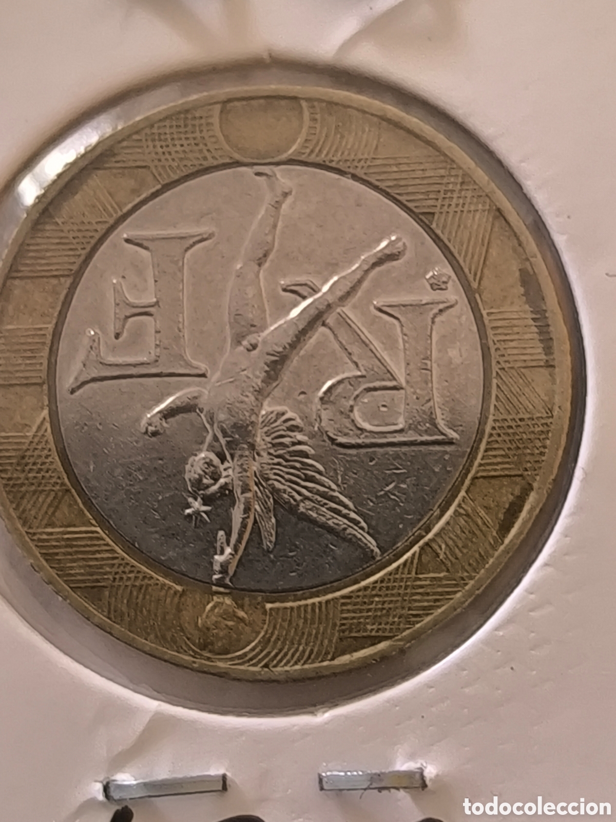 Monedas antiguas de Europa: Moneda Francia 1988 SC bimet&aacute;lica