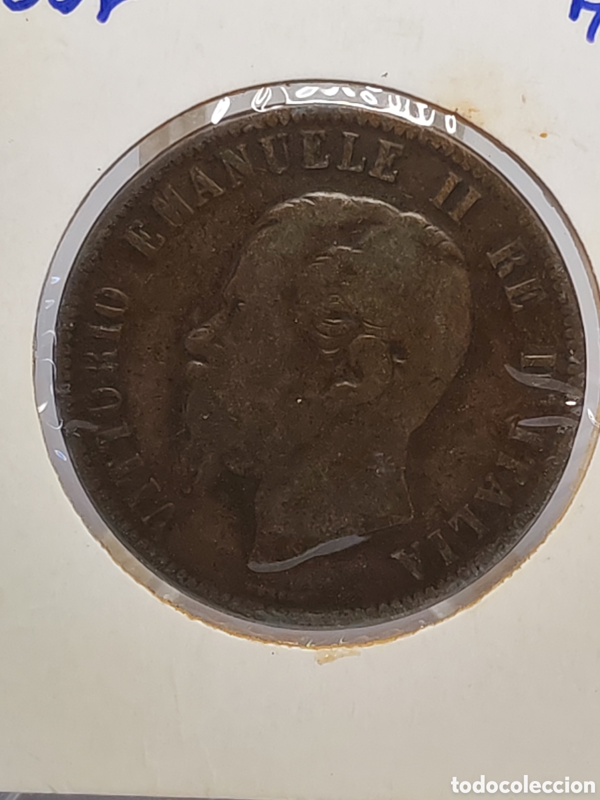 Monedas antiguas de Europa: Italia. 10 centesimi. 1862.
