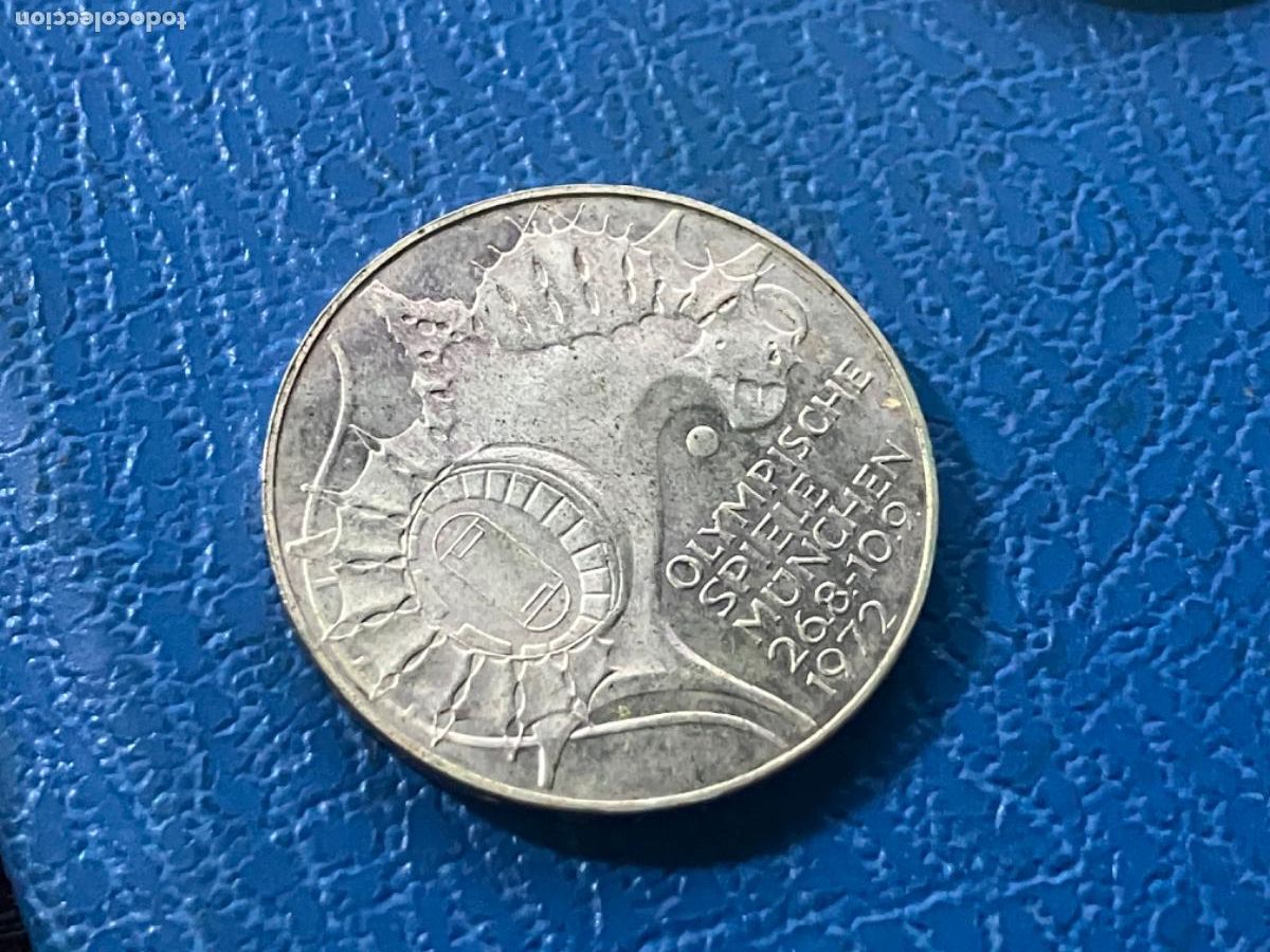 Monedas antiguas de Europa: Moneda plata Alemania Rep&uacute;blica Federal - 10 marcos 1972 - Juegos Ol&iacute;mpicos Munich
