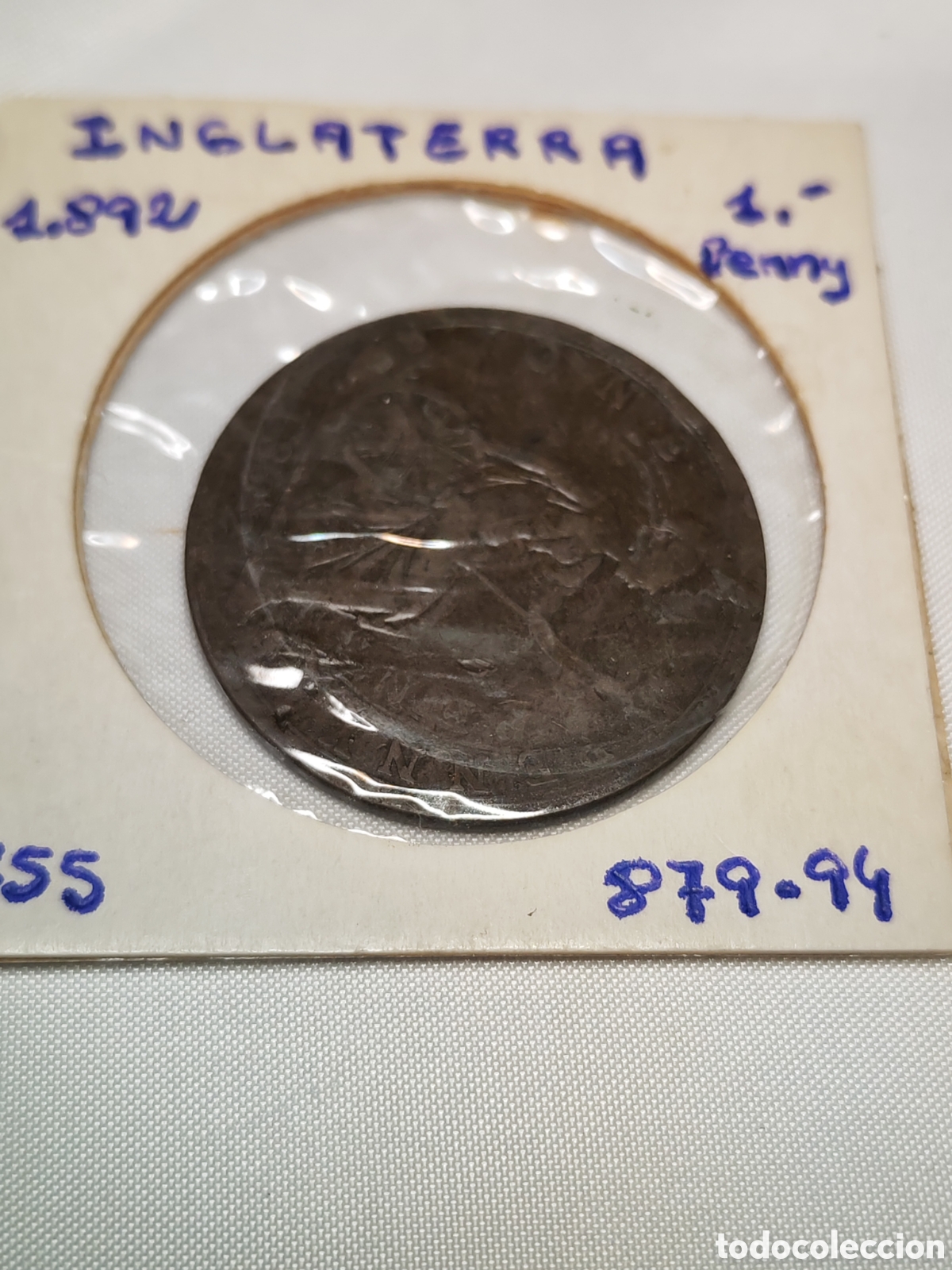 Monedas antiguas de Europa: Inglaterra. 1 ONE Penny, 1892