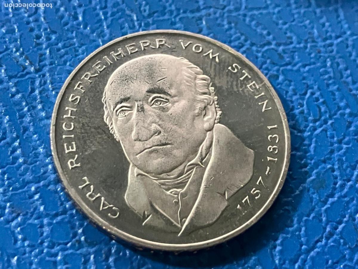 Monedas antiguas de Europa: Moneda Alemania Rep&uacute;blica Federal - 5 marcos 1981 - 150&ordm; Aniversario vom Stein