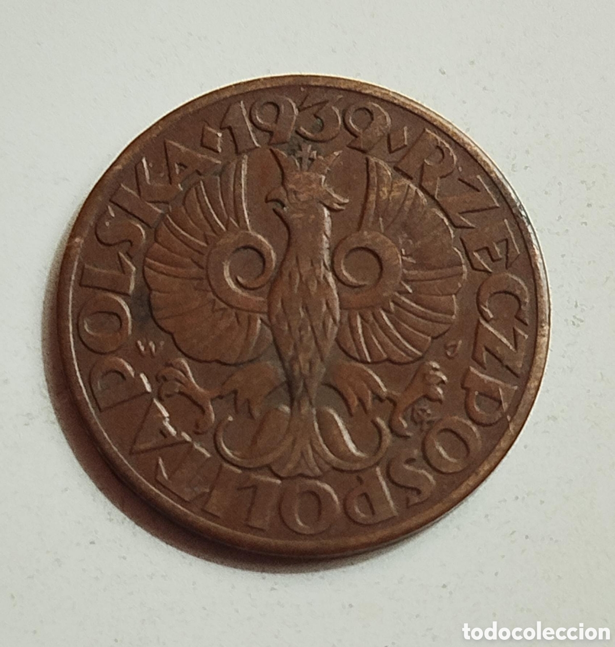 Monedas antiguas de Europa: MONEDS 5 GROSZY 1939 SEGUNDA REPUBLICA POLONIA