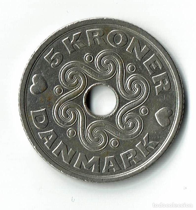 Monedas antiguas de Europa: DINAMARCA 5 CORONAS 1995 - Foto 2