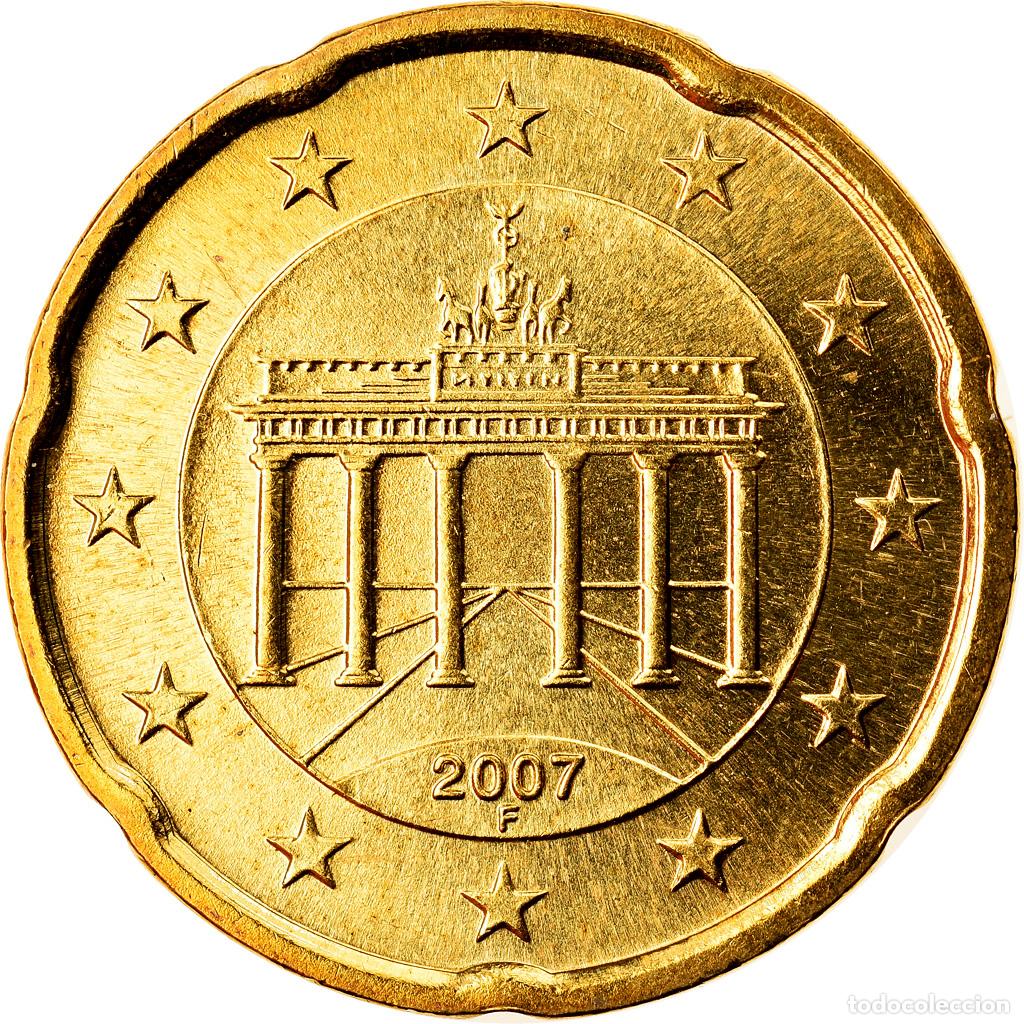 Monedas antiguas de Europa: [#792682] ALEMANIA - REP&Uacute;BLICA FEDERAL, 20 Euro Cent, 2007, Stuttgart, SC, Lat&oacute;n, KM:255