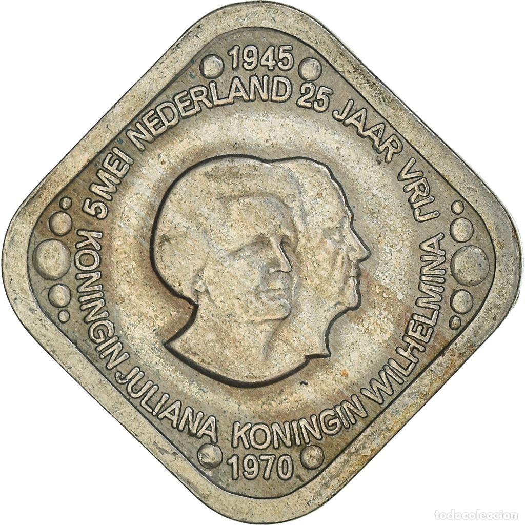 Monedas antiguas de Europa: [#955347] Moneda, Pa&iacute;ses Bajos, Beatrix, 5 Cents, 1970, MBC, Cobre - n&iacute;quel - cinc, KM:8