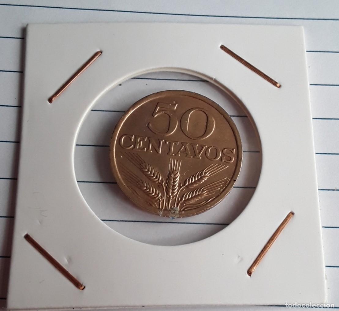Alte M&uuml;nzen aus Europa: Moneda 50 centimos Republica Portuguesa 1972