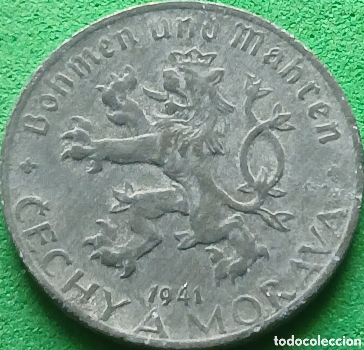 Monnaies anciennes de Europe: Bohemia y Moravia 50 hellers 1941 km#3