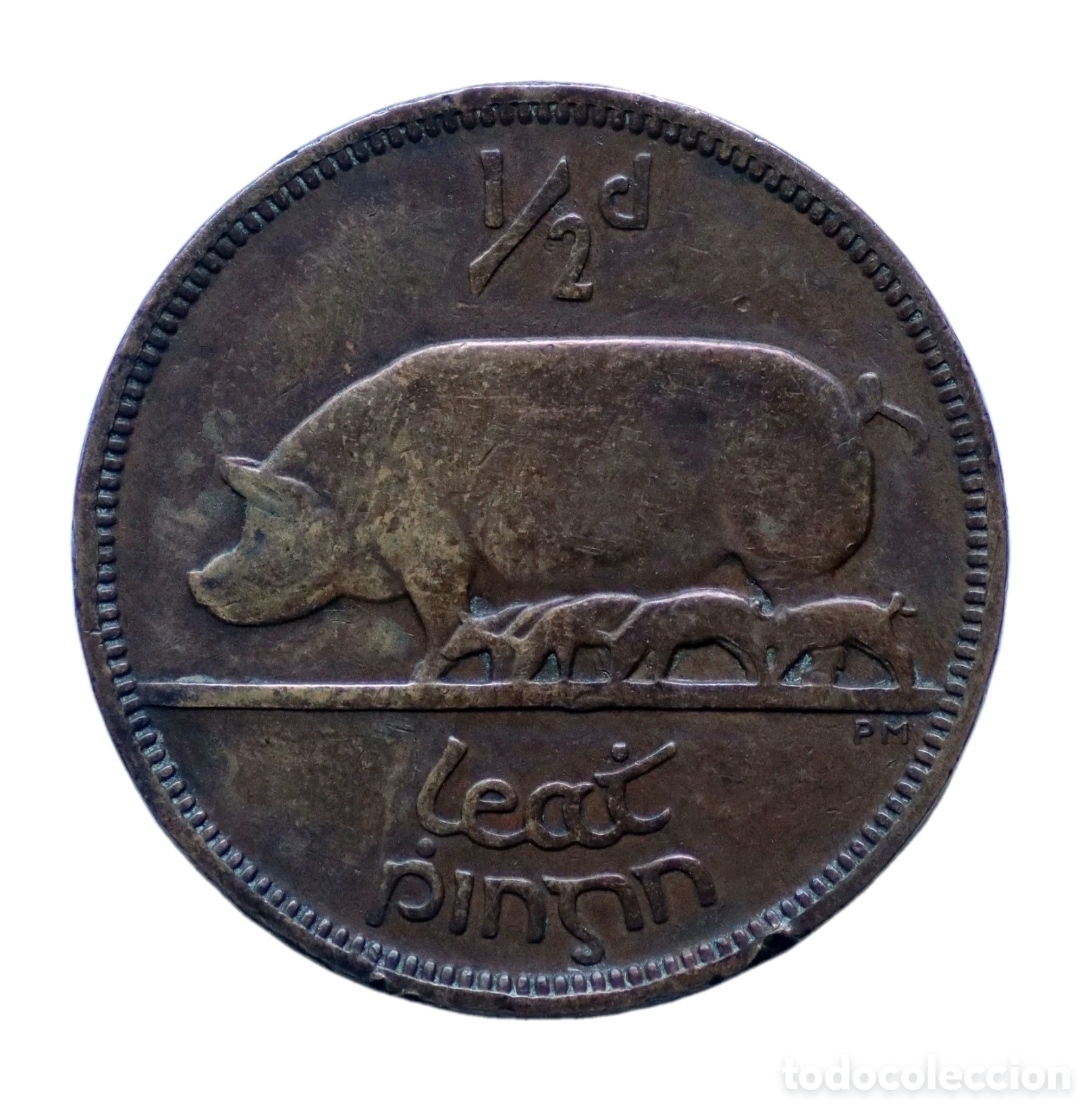 Monedas antiguas de Europa: 1/2 PENNY 1933 IRLANDA