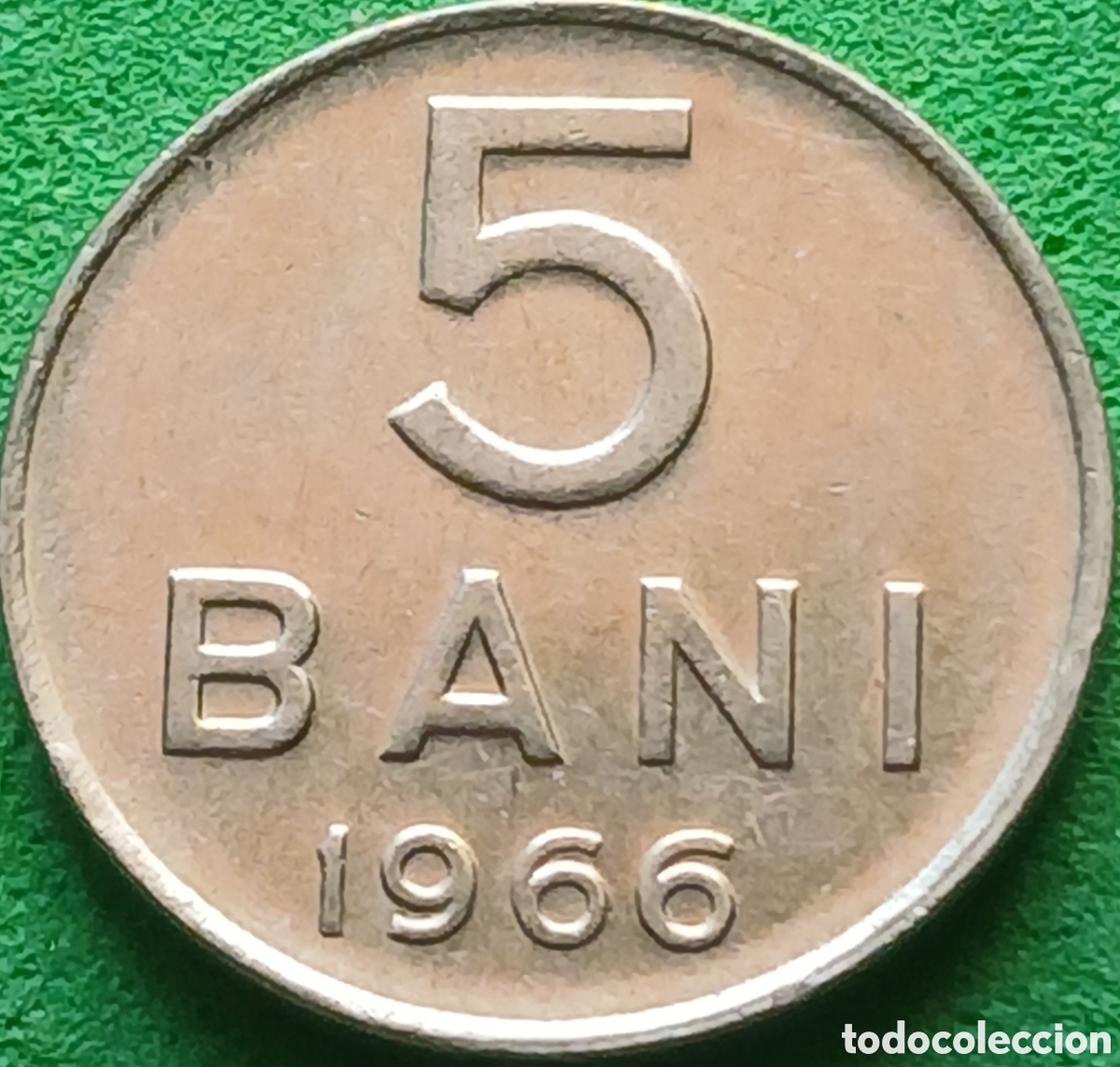 Monedas antiguas de Europa: Ruman&iacute;a 5 bani 1966 km#92