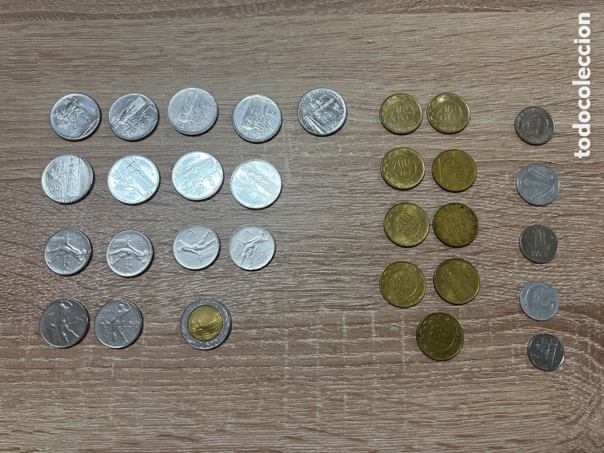 Monedas antiguas de Europa: LOTE DE 30 MONEDAS DE ITALIA