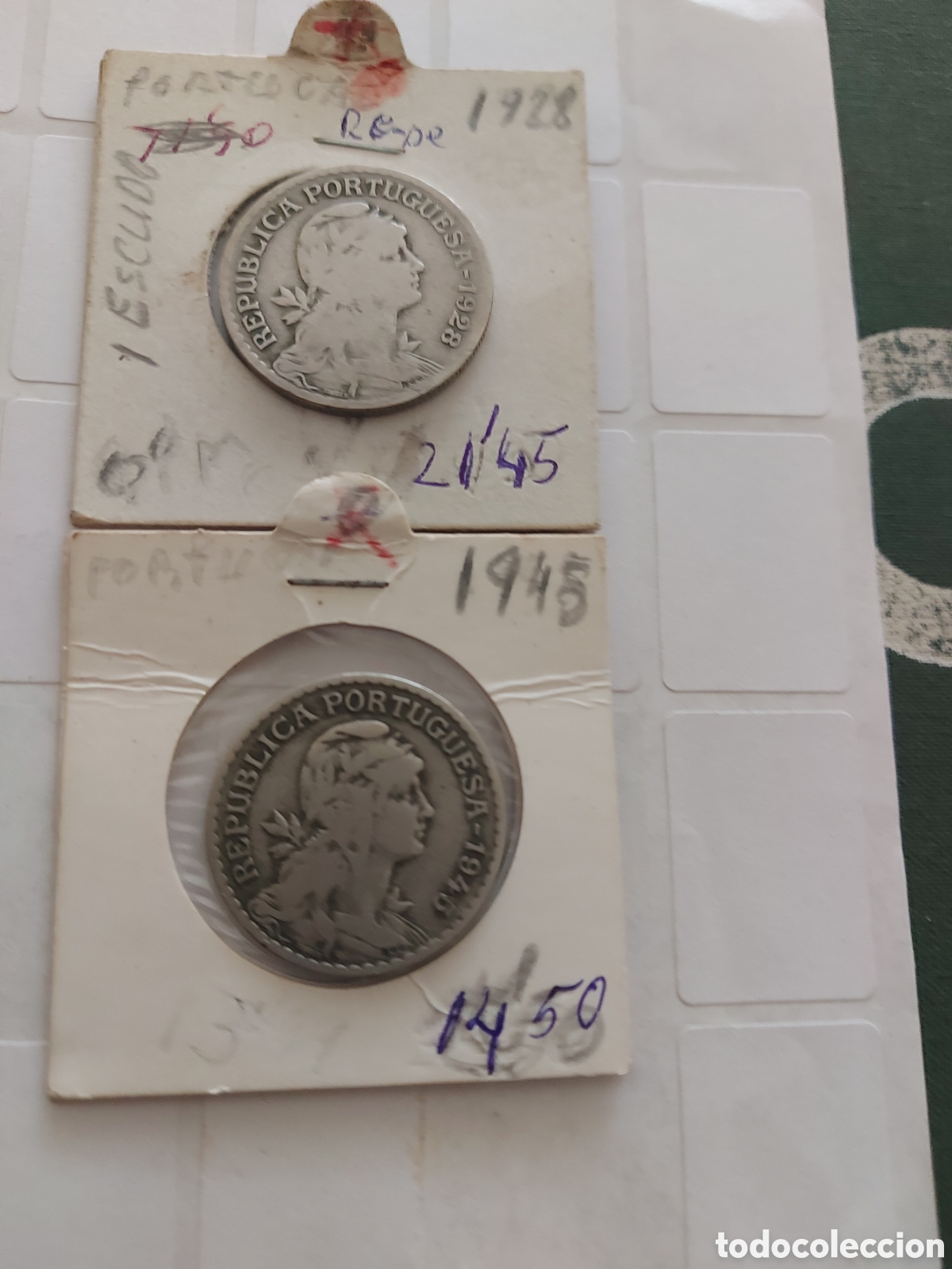 Monedas antiguas de Europa: 2 monedas antiguas de - Foto 1
