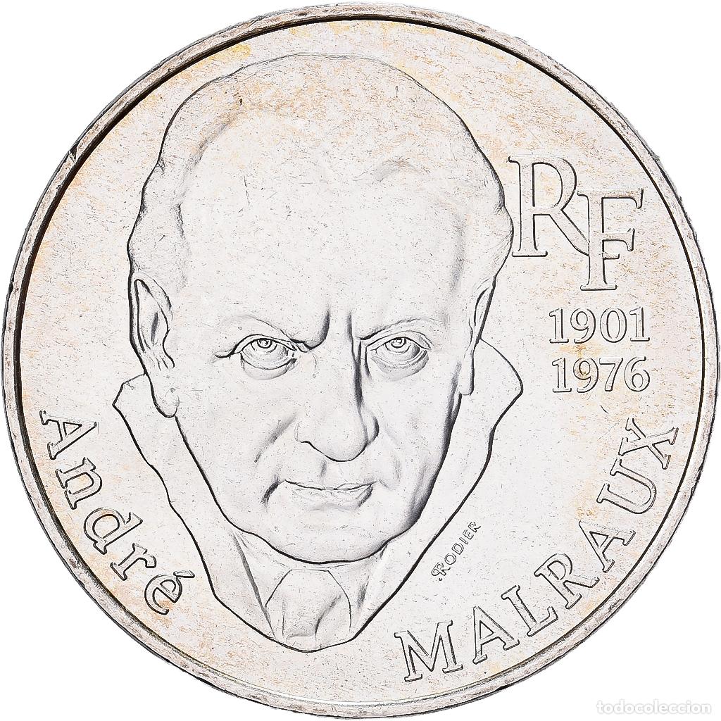 Monedas antiguas de Europa: [#1509816] Francia, 100 Francs, Andr&eacute; Malraux, 1997, Plata, EBC, KM:1188