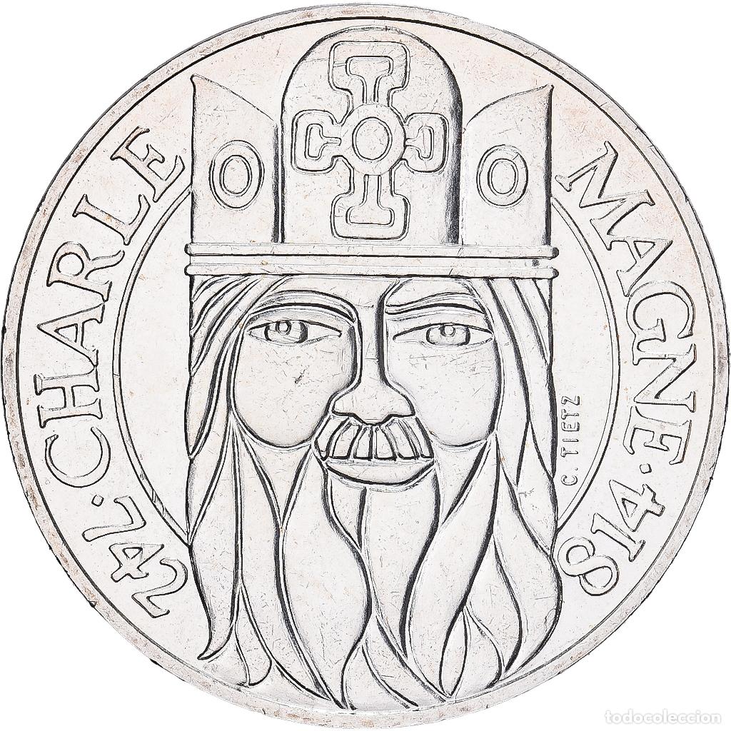 Monedas antiguas de Europa: [#1509814] Francia, 100 Francs, Charlemagne, 1990, Plata, EBC, KM:982