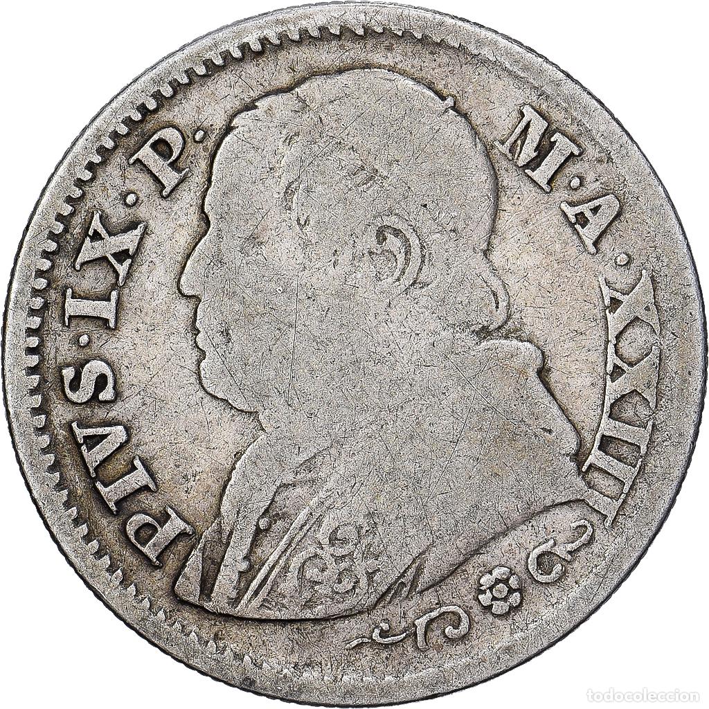 Monedas antiguas de Europa: [#1550730] CIUDAD DEL VATICANO, PAPAL STATES, Pius IX, 10 Soldi, 50 Centesimi, 1868, Rome