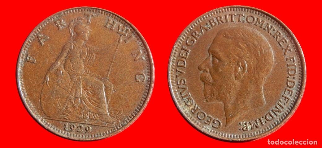 Monnaies anciennes de Europe: 1 FARTHING 1929 INGLATERRA REINO UNIDO-142787