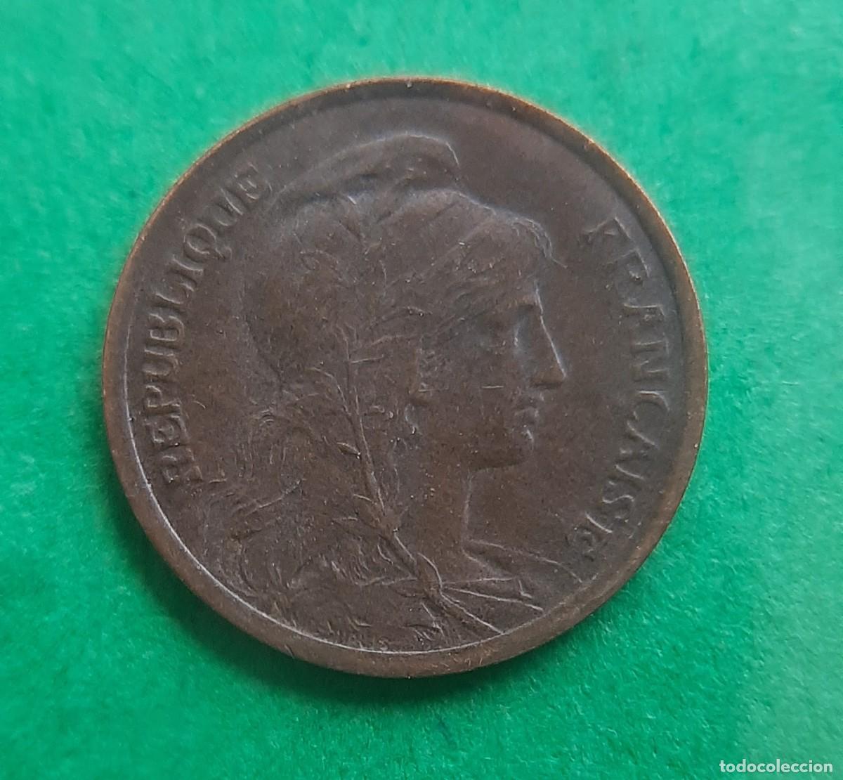 Monedas antiguas de Europa: (FRANCIA)(1920)(BRONCE) 1 C&Eacute;NTIMO - Foto 2