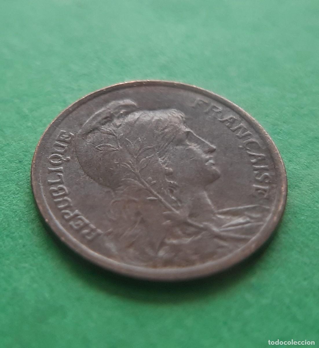 Monedas antiguas de Europa: (FRANCIA)(1920)(BRONCE) 1 C&Eacute;NTIMO - Foto 4