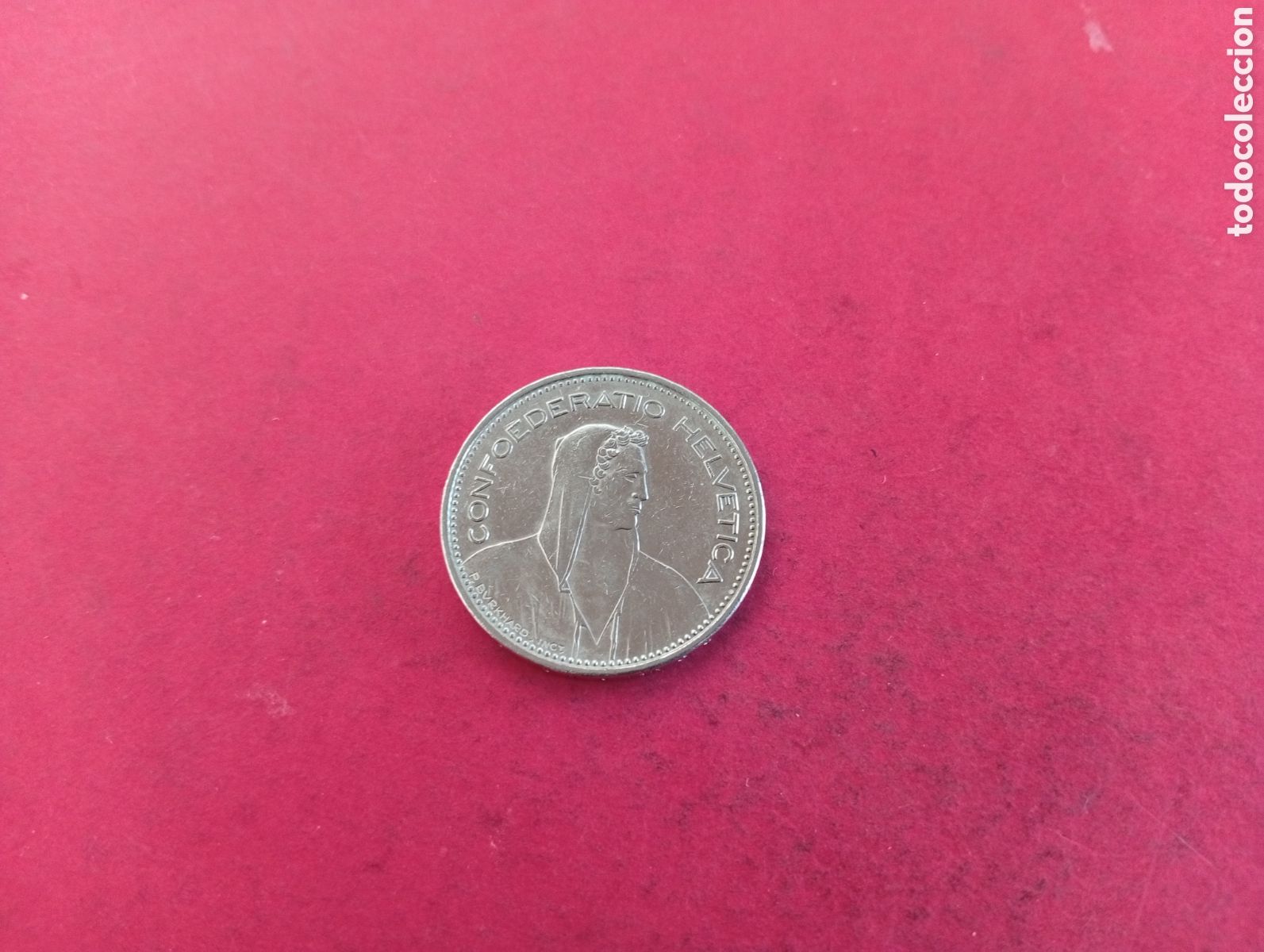 Monedas antiguas de Europa: 5 francos de Suiza 1986