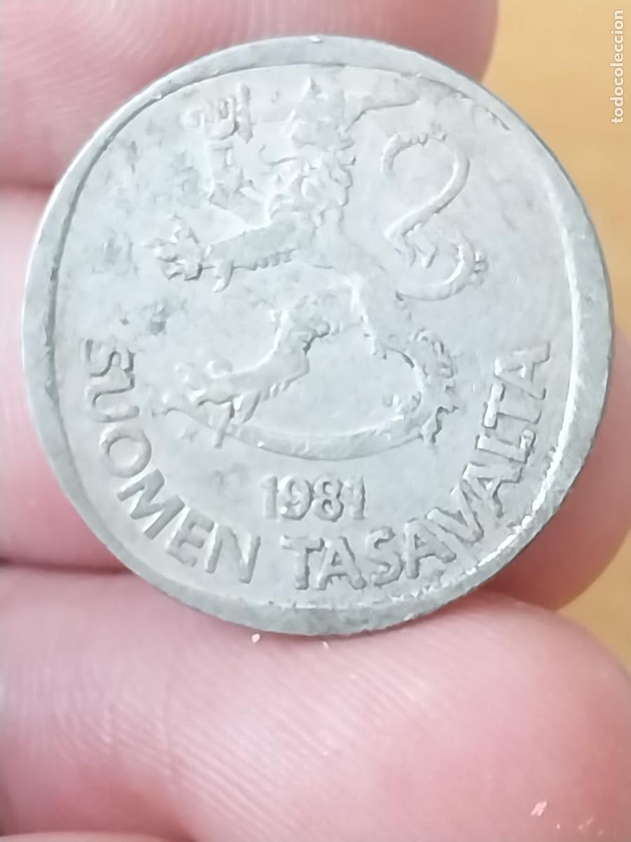 Monedas antiguas de Europa: SUOMEN TASAVALTA 1981 1 MARKKA MONEDA ORIGINAL CIRCULADA