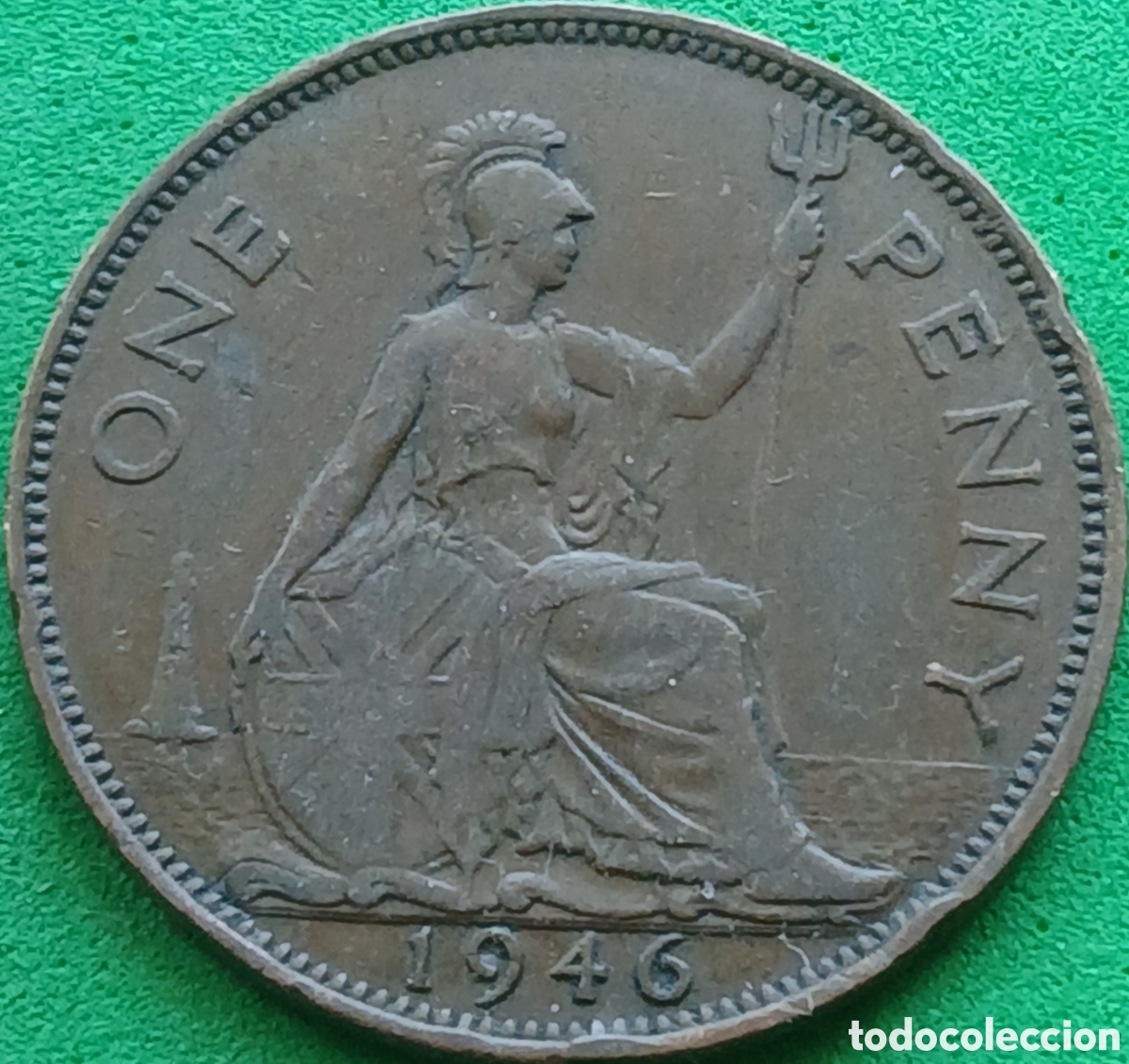 Monedas antiguas de Europa: Reino Unido one penny 1946 km#845