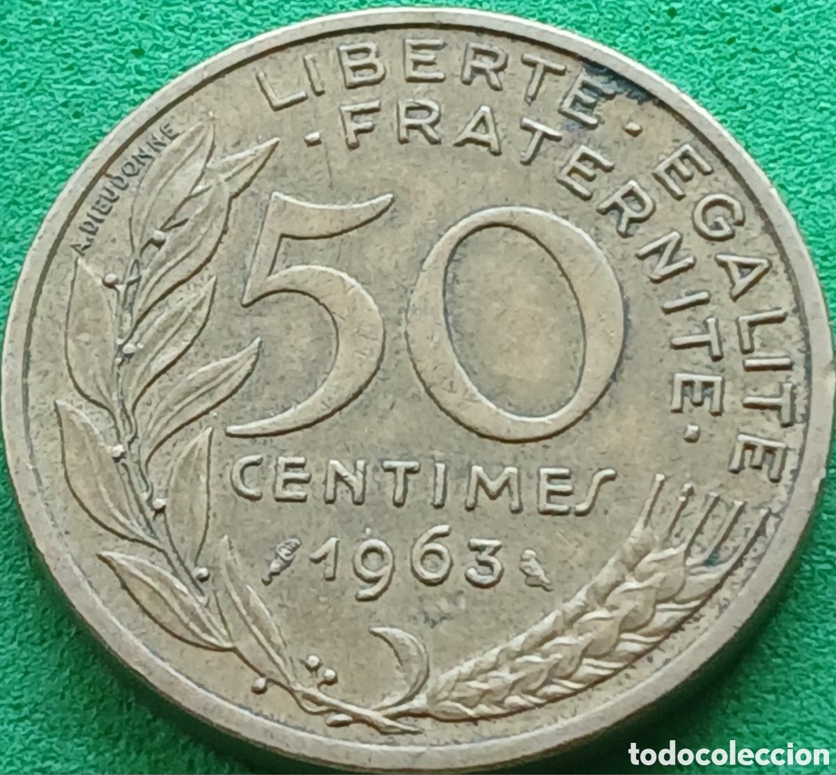 Monedas antiguas de Europa: Francia 50 centimos 1963 km#939