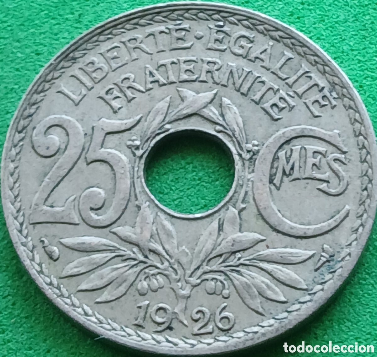 Alte M&uuml;nzen aus Europa: Francia 25 centimos 1926 km#867a