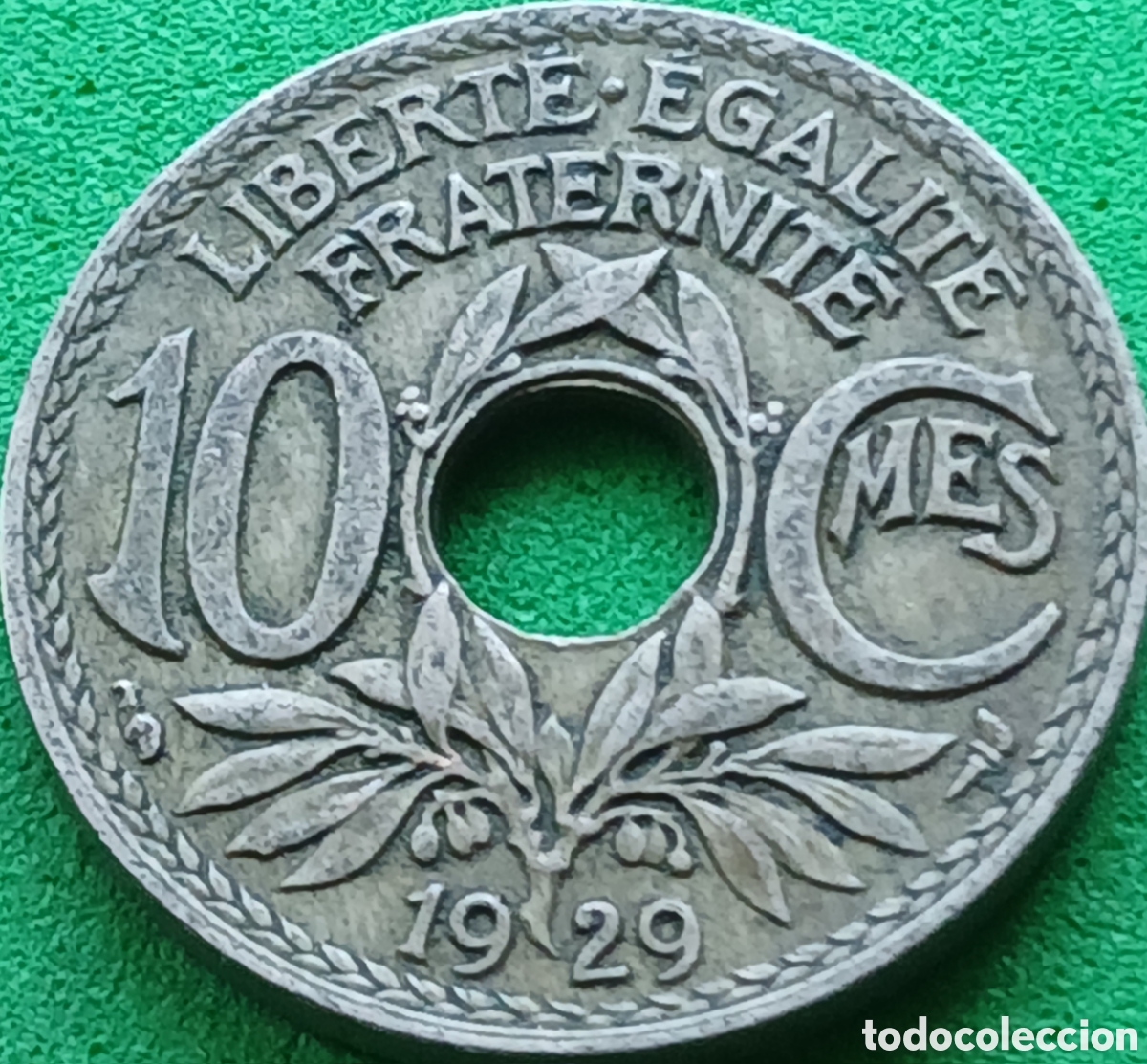 Monedas antiguas de Europa: Francia 10 centimos 1929 km#866a