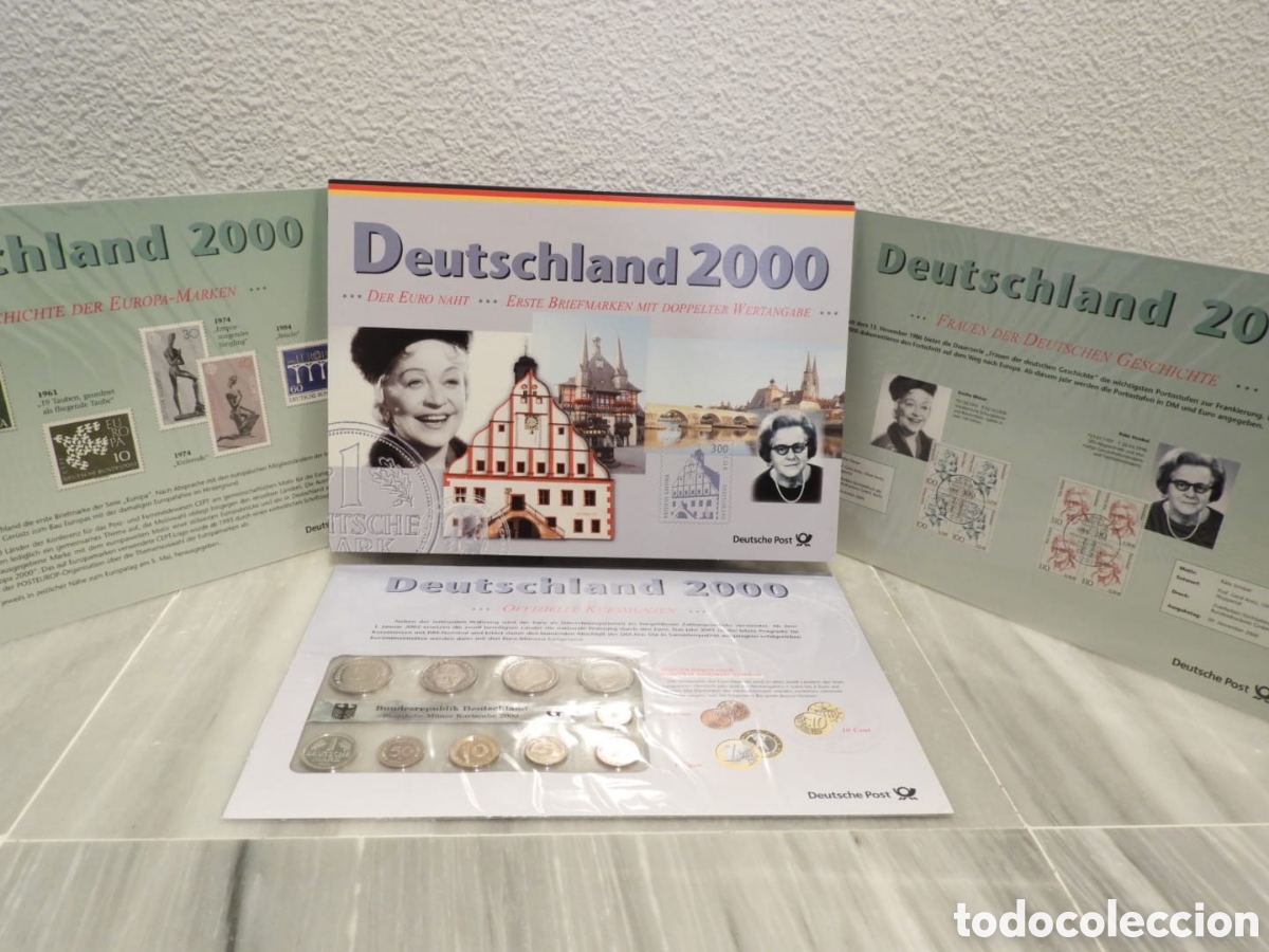 Monedas antiguas de Europa: COLECCI&Oacute;N OFICIAL SELLOS Y MONEDAS ALEMANIA 2000