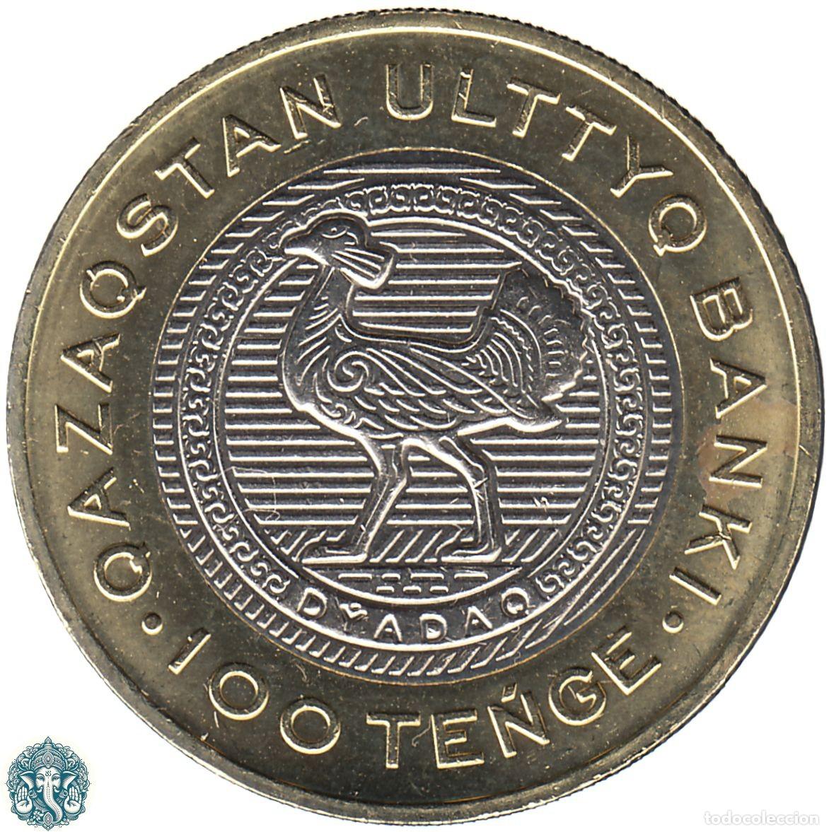 Monedas antiguas de Europa: KAZAJIST&Aacute;N 100 Tenge 2025 Fauna kazajistanesa Avutarda KM# bimet&aacute;lica KAZAJST&Aacute;N KAZAKST&Aacute;N KAZAKHSTAN