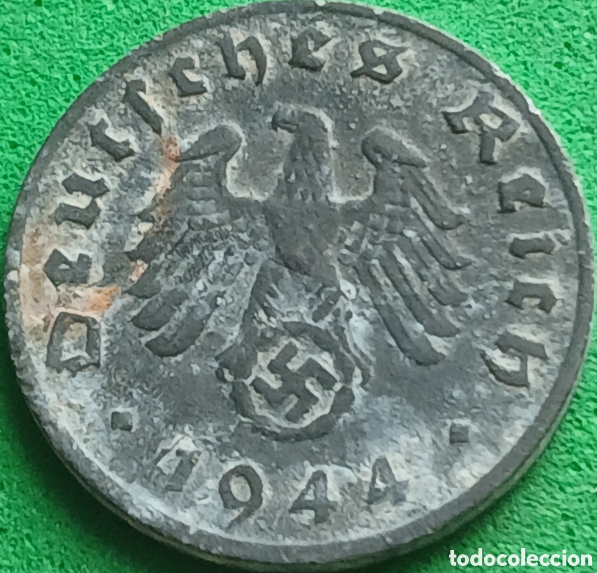 Monedas antiguas de Europa: Alemania Tercer Reich 1 reichspfennig 1944 D km#97