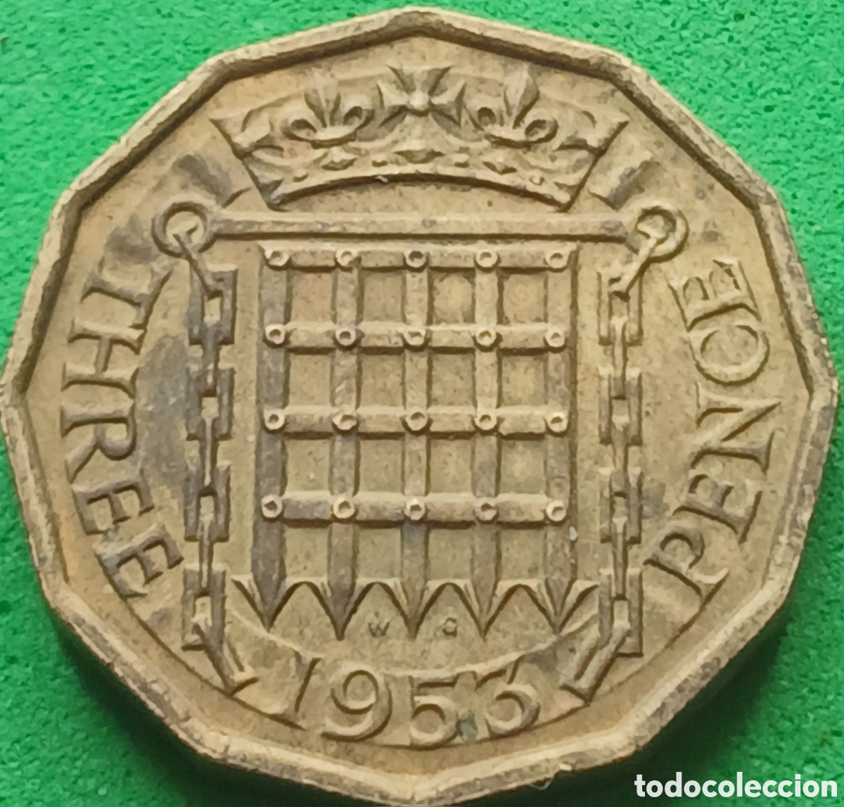 Monedas antiguas de Europa: Reino Unido three pence 1953 km#886