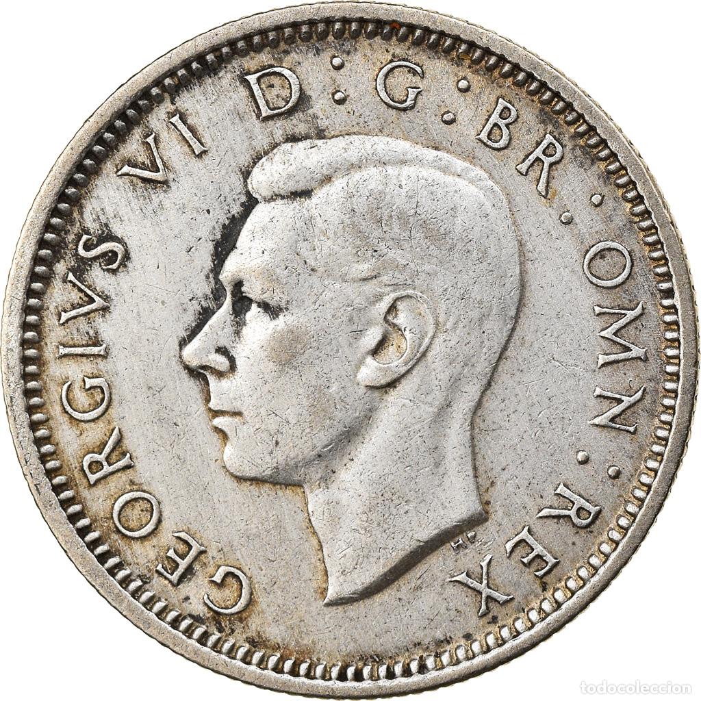 Monedas antiguas de Europa: [#884998] Moneda, Gran Breta&ntilde;a, George VI, 6 Pence, 1938, MBC, Plata, KM:852