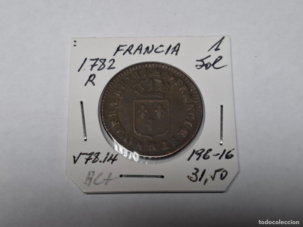 Monedas antiguas de Europa: 1 SOL de 1782 R KM 578.14 FRANCIA en BC+