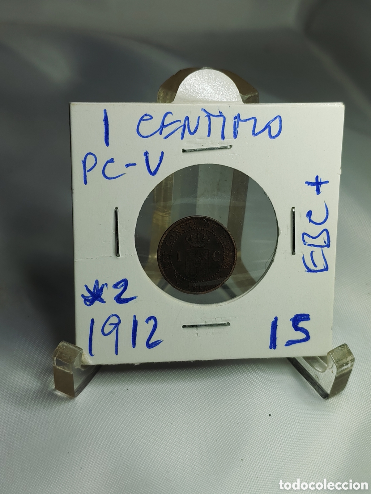 Monedas antiguas de Europa: Espa&ntilde;a. 1 centimo 1912. EBC+. *2