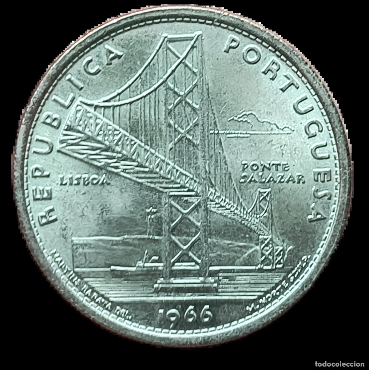 Monete antiche di Europa: 20 Escudos Portugal 1966