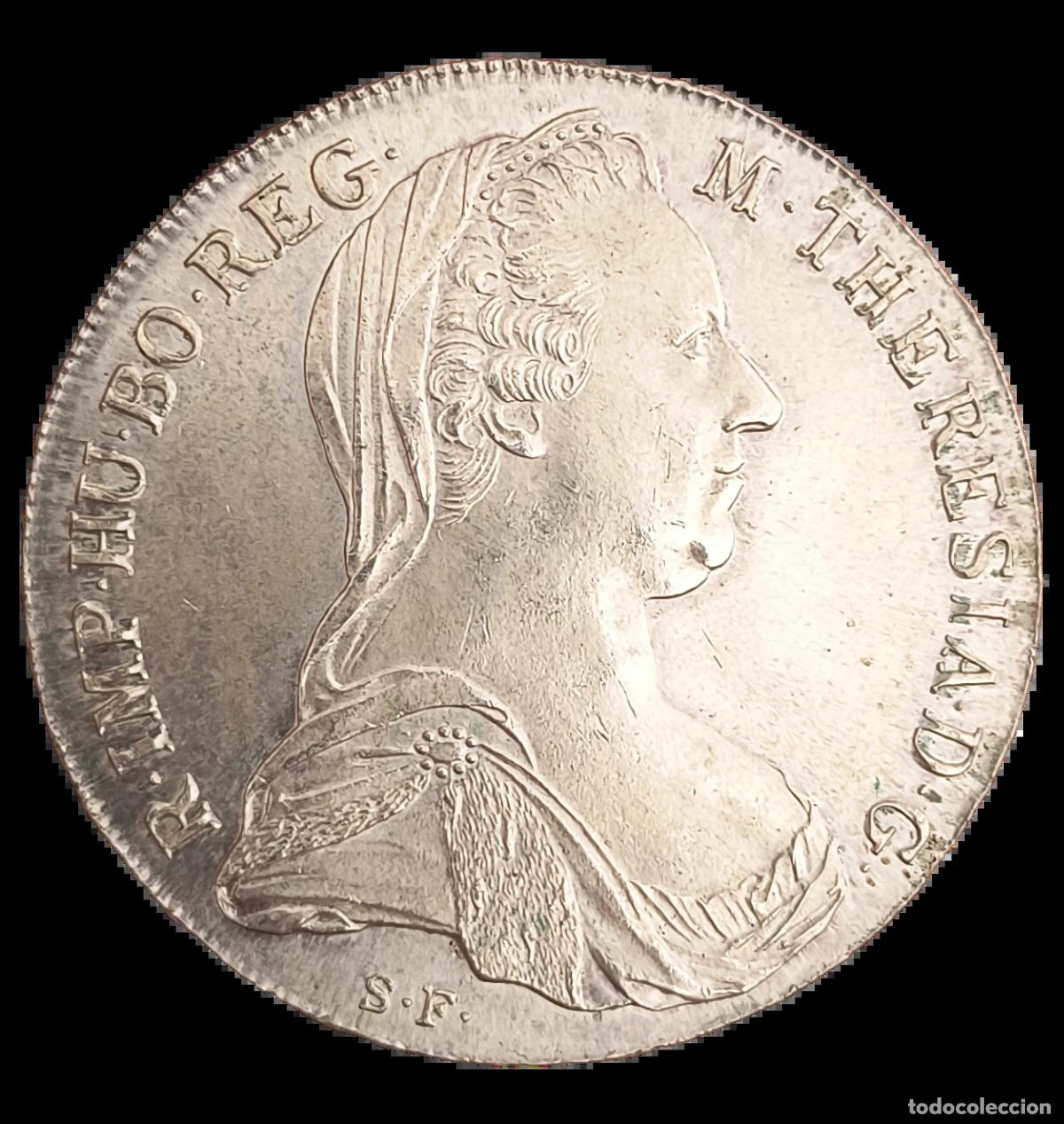 Old Coins of Europe: Thaler de Mar&iacute;a Teresa 1780 - Plata .833 - Reacu&ntilde;aci&oacute;n SC