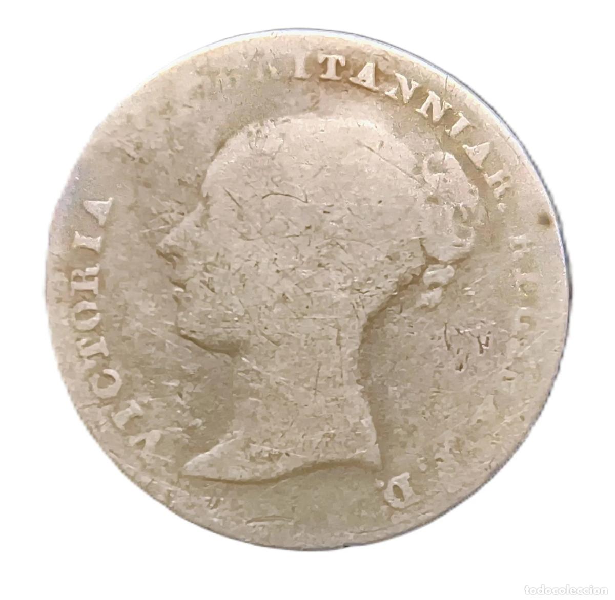 Monnaies anciennes de Europe: 3 Pence Inglaterra 1861 F/BC