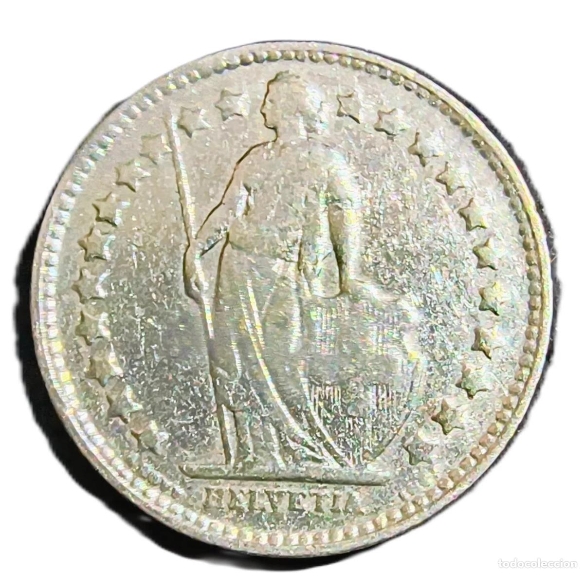 Monnaies anciennes de Europe: 1/2 Francs Suiza 1909 VF/MBC