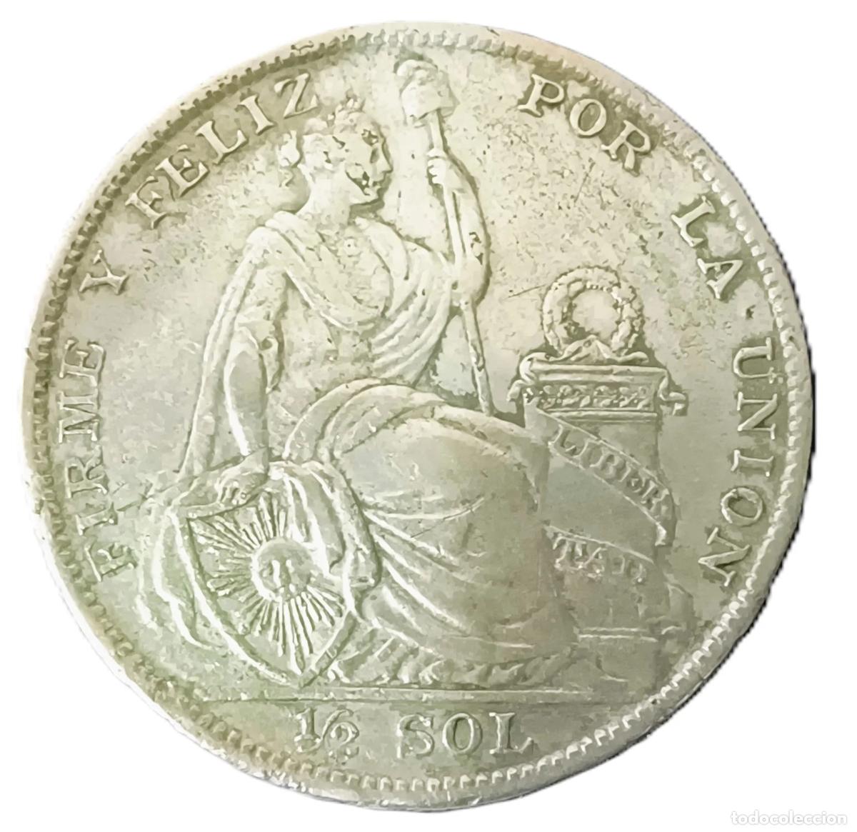 Old Coins of Europe: 1/2 Sol Per&uacute; 1927 XF/EBC-