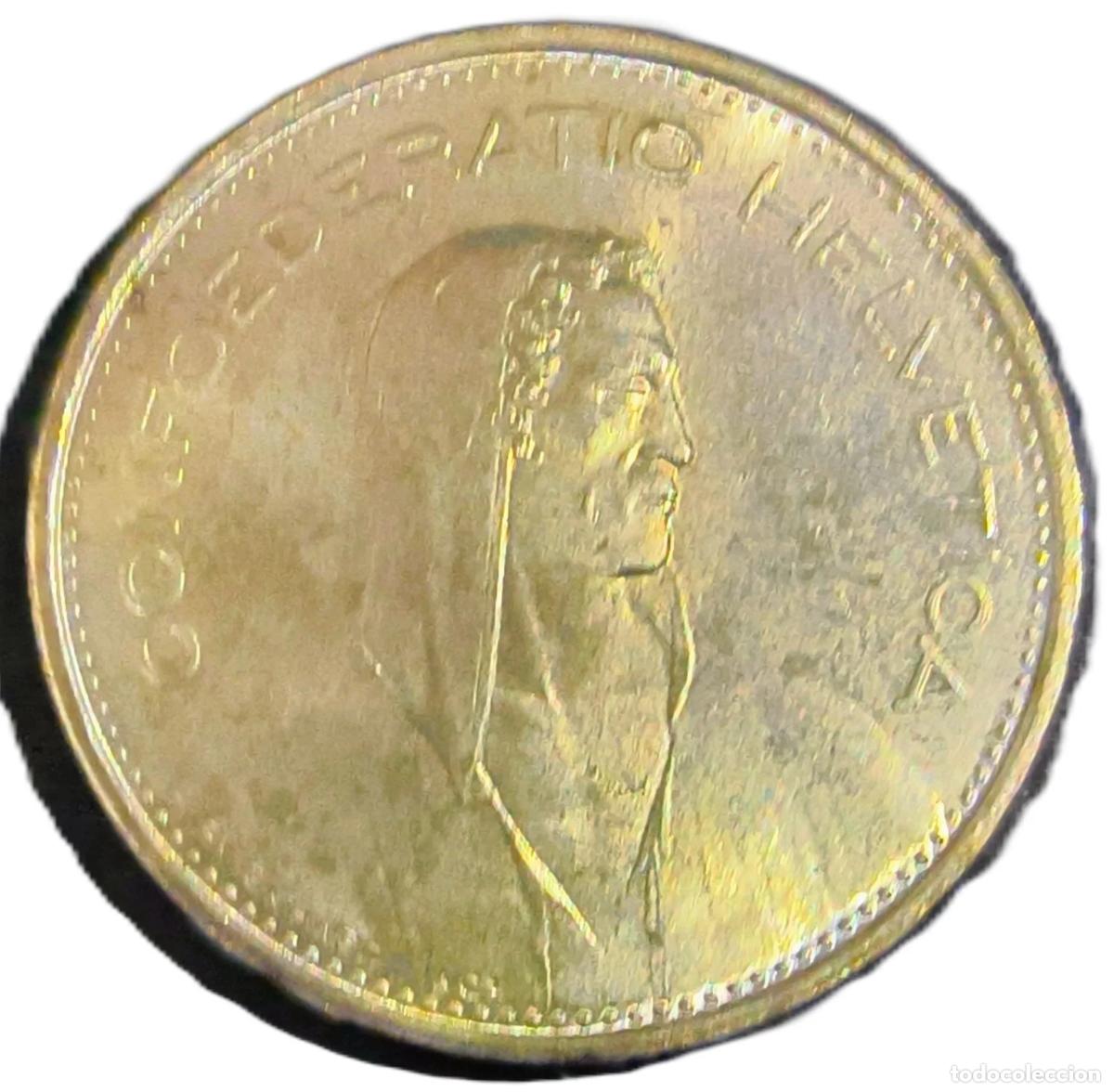 Alte M&uuml;nzen aus Europa: 5 Francs Suiza 1966 Plata EBC