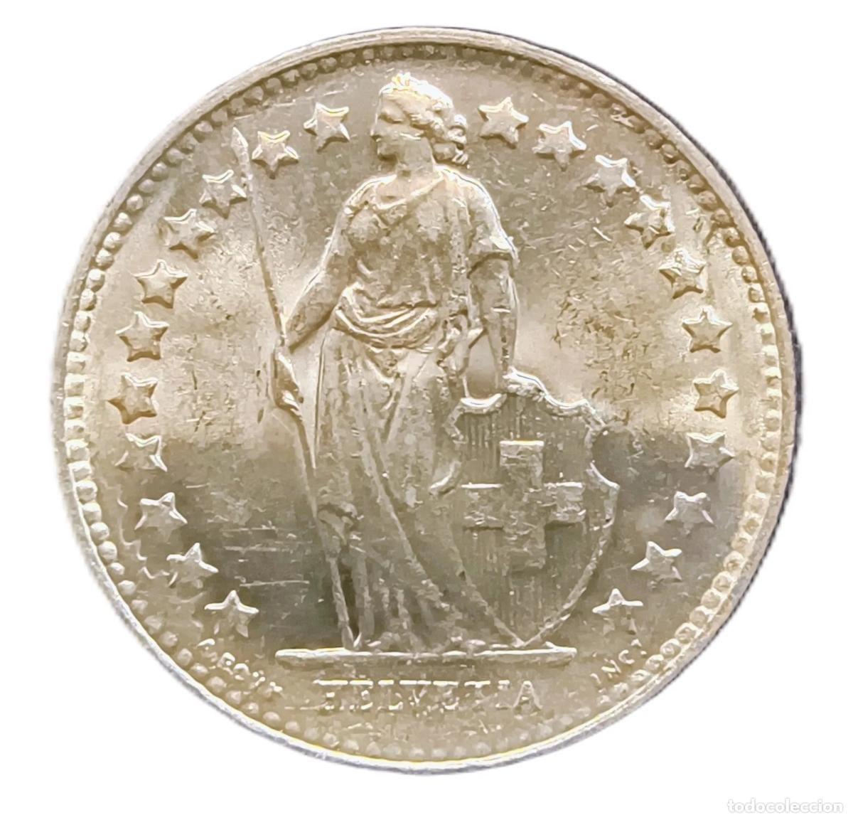 Alte M&uuml;nzen aus Europa: 1/2 Francs Suiza 1950 AU/EBC+