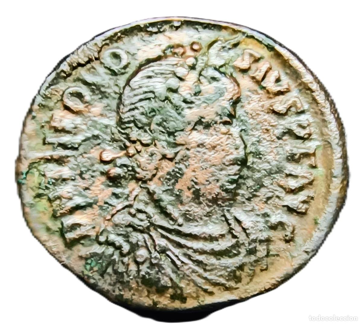 Alte M&uuml;nzen aus Europa: Teodosio I GLORIA ROMANORVM