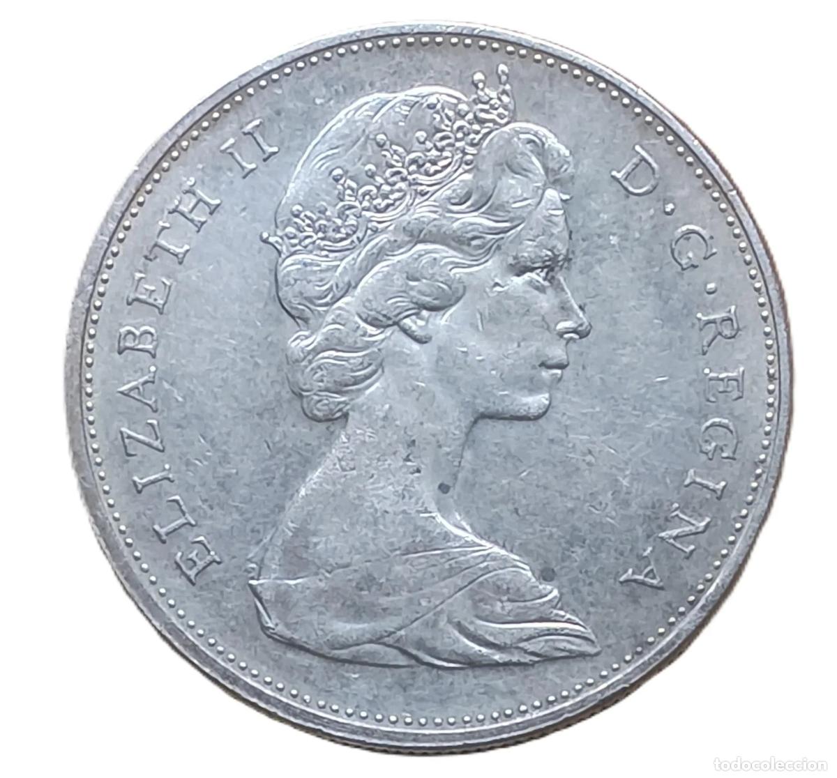 Monedas antiguas de Europa: 1 D&oacute;lar Canad&aacute; 1965 - Foto 2