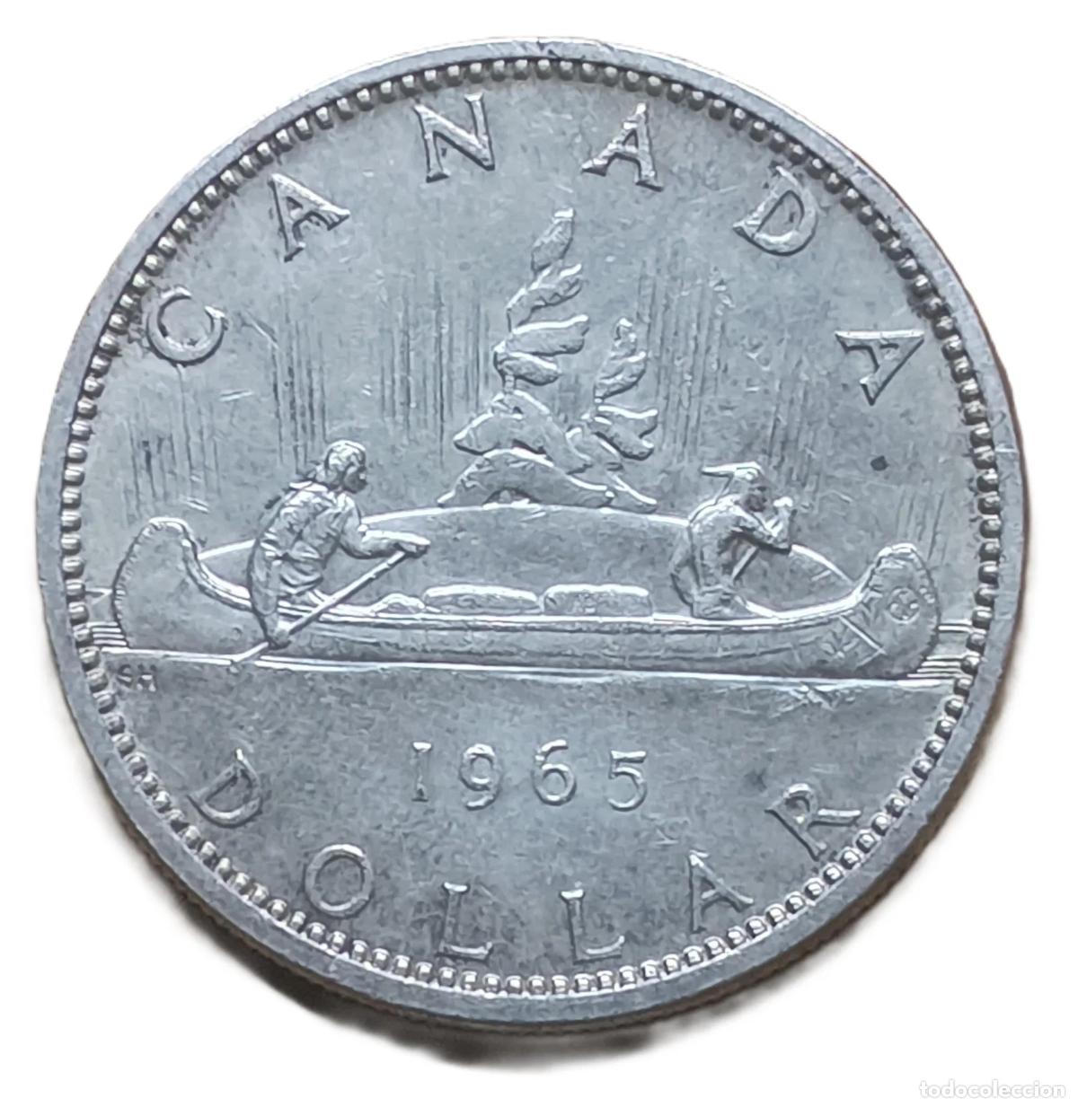 Monedas antiguas de Europa: 1 D&oacute;lar Canad&aacute; 1965 - Foto 1