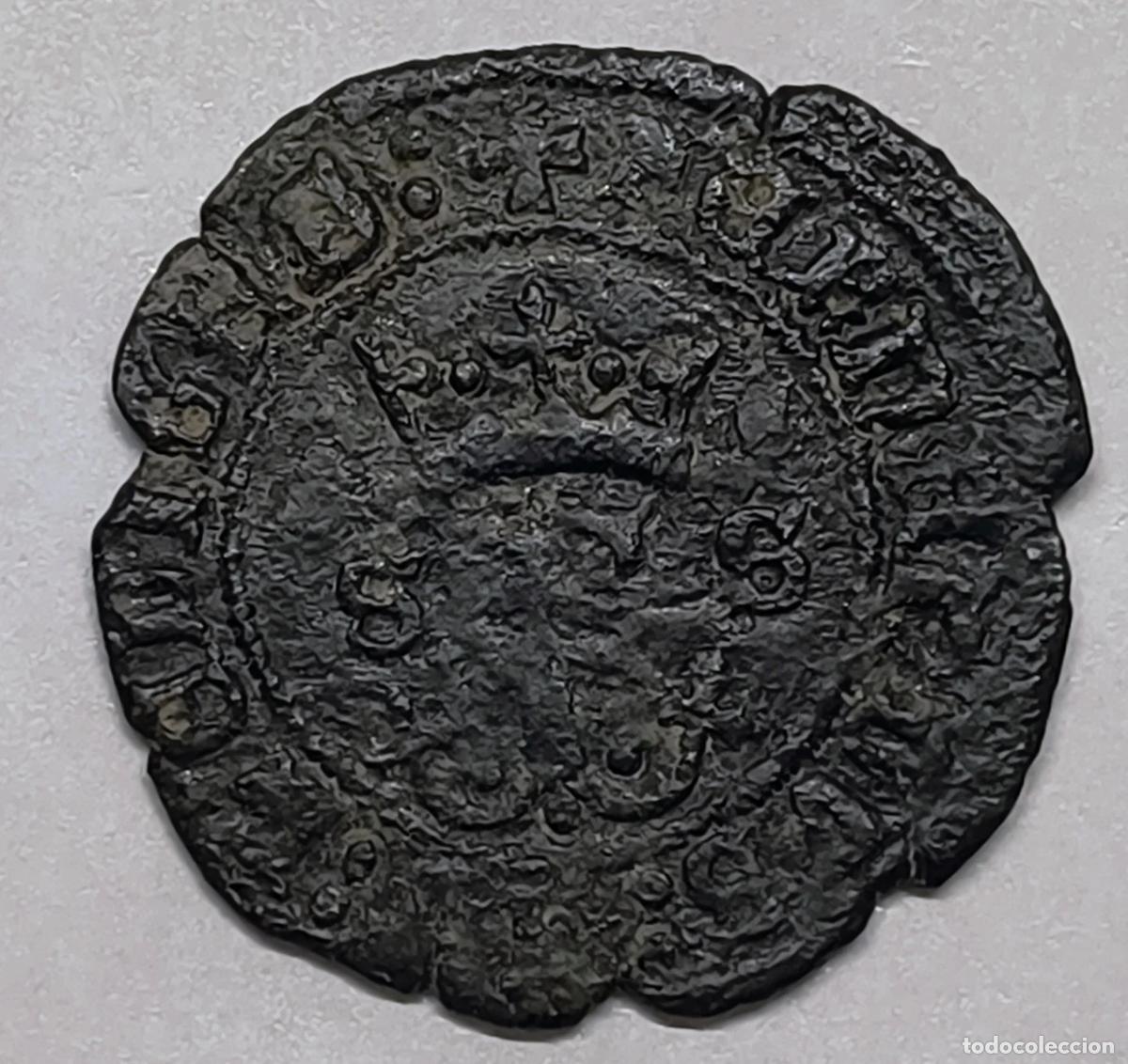 Monedas antiguas de Europa: Blanca Reyes Cat&oacute;licos &ndash; Sevilla &ndash; Dos Estrellas &ndash;