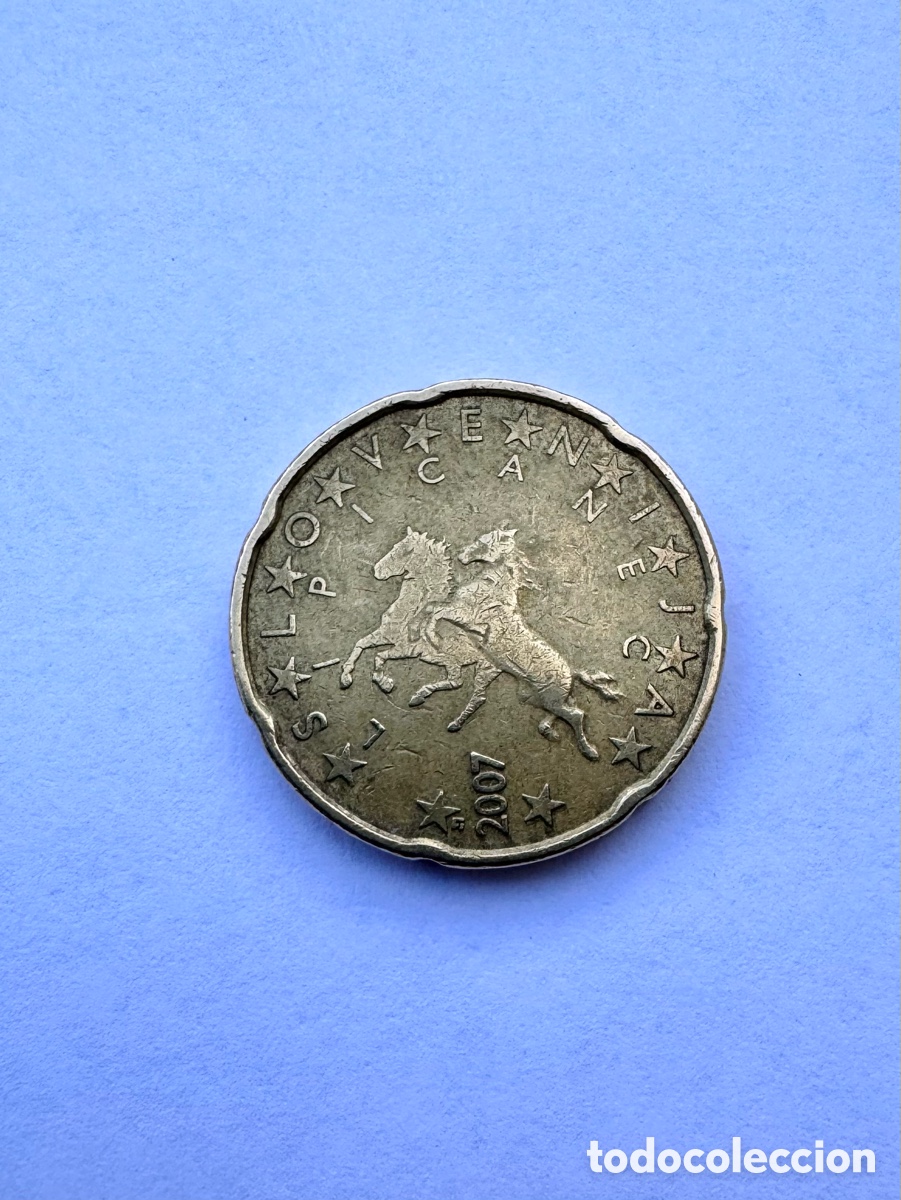 Monedas antiguas de Europa: Moneda Eslovenia 2007 20 c&eacute;ntimos