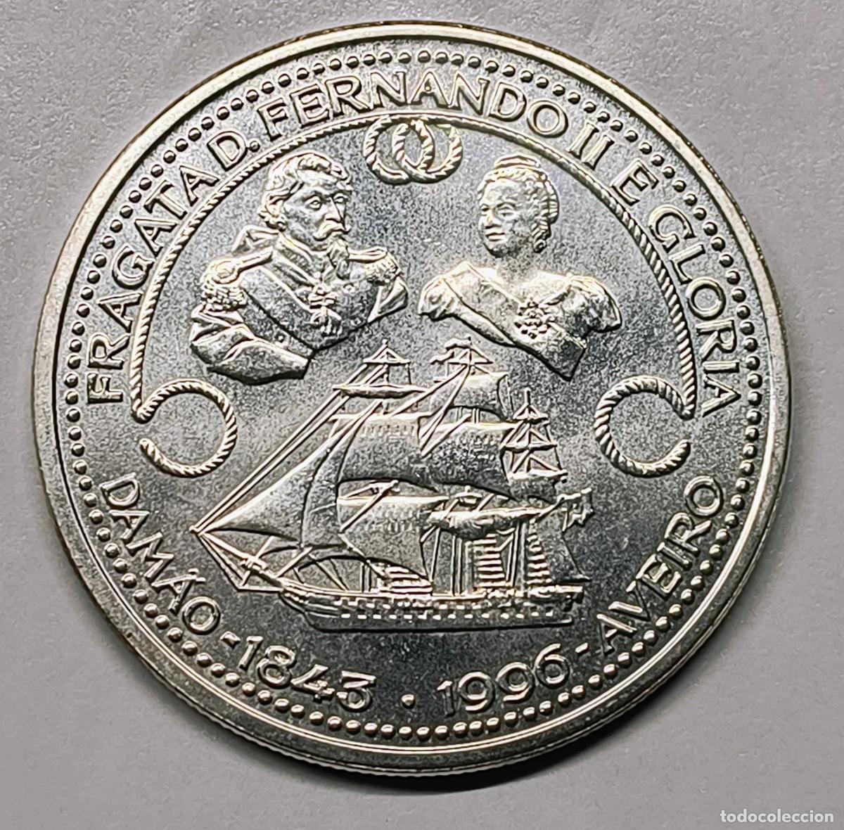 Monedas antiguas de Europa: 1000 Escudos Portugal 1996 - Fragata Fernando II